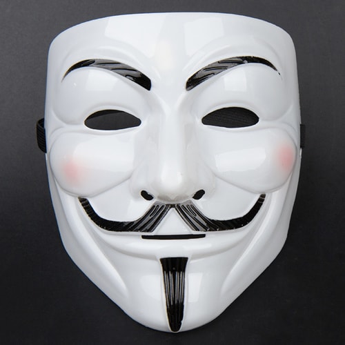 Levně Anonymous maska Vendetta - bílá
