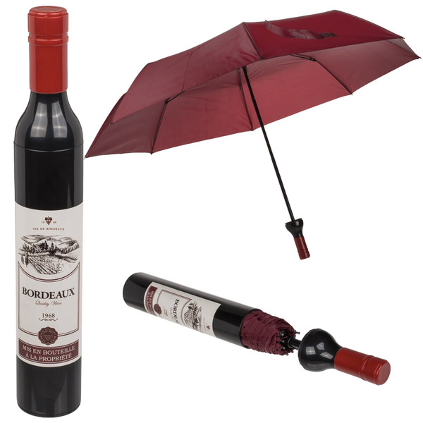 Levně Deštník láhev vína