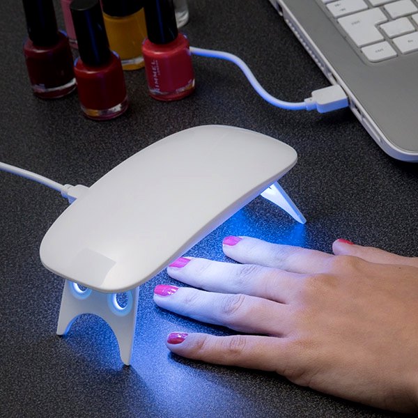 Levně Mini LED UV lampa na nehty