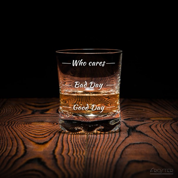 Levně Sklenice na whisky Who cares