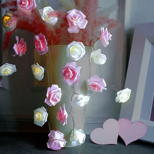 LED řetěz romantick&eacute; růže 3 m