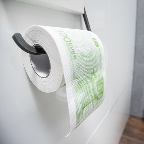 Levně Toaletní papír 100 eur