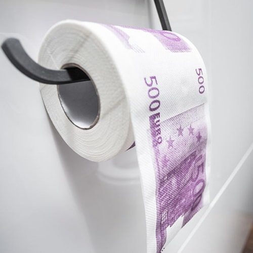 Levně Toaletní papír 500 Eur