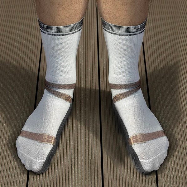 Levně Bláznivé ponožky - sandály
