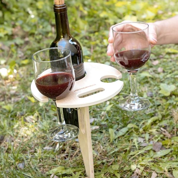 Levně Venkovní skládací stolek na víno